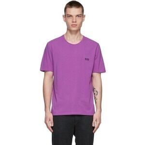 BOSS Hugo Boss Mix & Match Purple Short Sleeve Crewneck Logo T-Shirt Size M NWOT